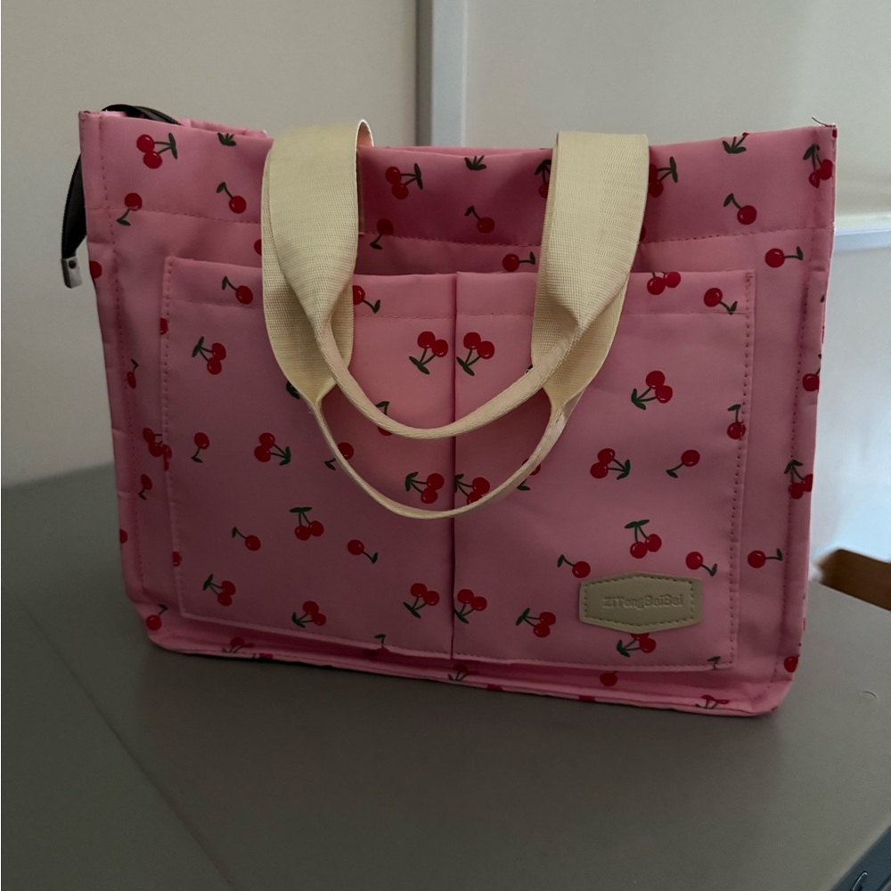 Pink Cherry Tote Bag